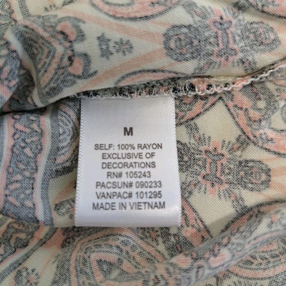 LA Hearts Women's M Cold Shoulder Short Sleeve Blouse - Picture 4 of 6